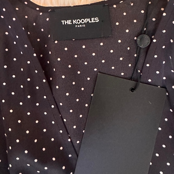 The Kooples - Tête d'Épingle Polka Dot Maxi Dress - Picture 3 of 7